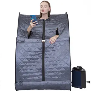 Sauna riscaldante dimagrante per perdita di peso e disintossicazione scatola sauna sudore fornitori con braccia fuori sauna box bagno turco 1 persona macchina