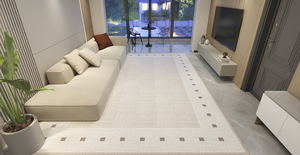 Wilton Woven Machine Made Jacquard Anti-Slip High Pile Modern Striped Area <b>Rugs</b> for Home - Product Image 3