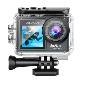 Kit caméra de suivi automatique CMOS 5K Ausek AT-M40TR - 24MP, grand angle 170°, étanche 30m, vidéo 30fps pour le sport et le vlogging - Product Image 1