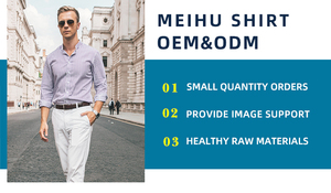 リサイクル生地使用の伸縮性のあるソフトな長袖メンズシャツ、スリムフィットのトップドレスシャツ - Product Image 4