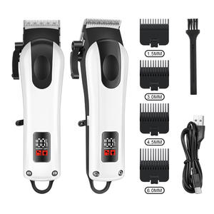 Rasoir électrique sans fil professionnel S12, tondeuse, grand écran numérique, machine à couper les cheveux pour barbier, utilisation domestique pour hommes, USB - Product Image 1