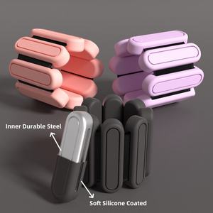 JYHE Poids réglables en silicone pour poignets et chevilles, design léger, 2 lb, paire, équipement de fitness à domicile, brassards d'entraînement - Product Image 3