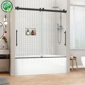 Puerta de Ducha Alcove con Vidrio Certificado SGCC, Acabado Cromado, Deslizamiento Silencioso, Entrega Rápida - Product Image 5