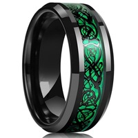 Ensemble de bagues pour femme avec pierre précieuse en forme de cœur et bague pour homme en acier inoxydable avec incrustation de motif