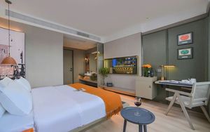 Ganzhou XINSHIYI Professional Custom <span class=keywords><strong>Ranz</strong></span> Internat ionales Hotel Schlafzimmer Voll möbel Serie Massivholz Material Gebraucht - Product Image 2