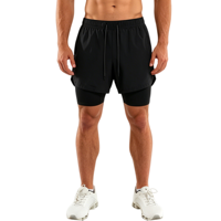 Shorts de sport personnalisés en gros pour hommes – Nylon et Spandex, coupe ajustée, décontractés