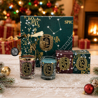 Bougie parfumée à la cire de soja de haute qualité, coffret cadeau, anniversaire, huile essentielle végétale pure naturelle, parfum moderne, aromathérapie