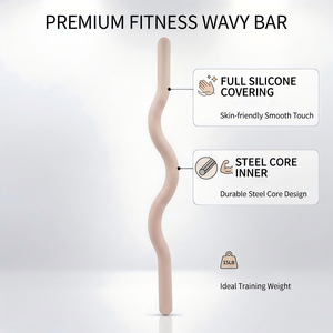 Barra de Curl para Pilates con Borde de Silicona, Equipo de Levantamiento de Pesas, Barra de Curl para Entrenamiento de Fuerza, Venta al Por Mayor Directo de Fábrica - Product Image 3