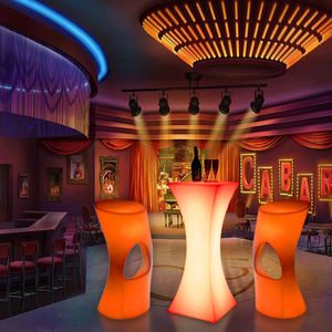 Table <span class=keywords><strong>haute</strong></span> de fête à LED, différentes couleurs RVB changeantes, support de boisson, table <span class=keywords><strong>haute</strong></span> pour événement - Product Image 1