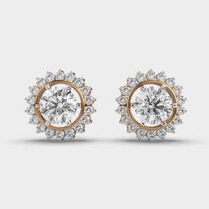 Boucles d'oreilles élégantes en diamant, argent sterling 925, bijoux fins de créateur pour mariage, anniversaire, usage quotidien, cadeau - Product Image 6