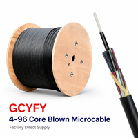 Câble optique micro-conduit non métallique GCYFY à soufflage d'air, micro-fibre optique SM G652D 48 cœurs, meilleur prix