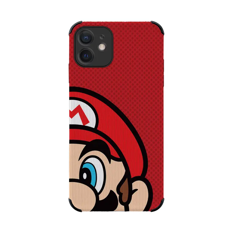 Game Super Mario Leather Wrist Band Soft Bracelet Phone Case for IPhone 11 14promax 13 12 Pro Max XSmax X XR Bumper Back Cover