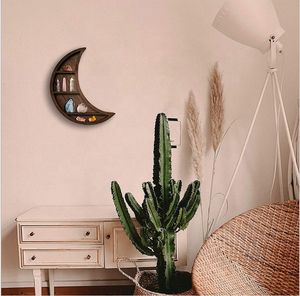 Design artistico creativo con cornice in legno fatta a mano a forma di mezzaluna bohémien per il soggiorno, decorazione per la casa a parete perfetta - Product Image 6