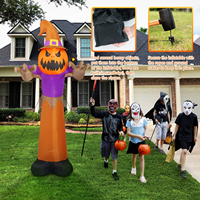 Halloween Illumine Gonflable Fantôme Gonflable Air Dancer 5.9 Ft Intérieur Extérieur Décorations pour Cour Porche Pelouse