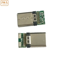 Conector de cargador Usb 3,1 tipo C de alta calidad, conector Usb macho tipo C, conector DIP macho Micro B