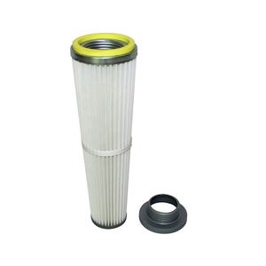 Industrieller Hochtemperatur-Beutelfilter PTFE-Membran Waschbarer Konischer Plissierter Luftfilterpatrone für Mischmaschinen - Product Image 1