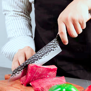Japanese-<b>style</b> fish <b>head</b> knife, salmon knife, sashimi knife, debaked knife, hand-forged knife, chef's knife. - Product Image 2