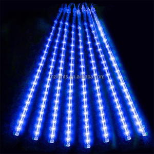 Ngoài trời LED đèn sao băng màu xanh giáng sinh ánh sáng tắm mưa 8 ống 50cm cho cây bên Patio đám cưới - Product Image 2