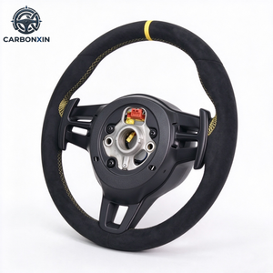 Volante para Porsche 958 982 718 Cayman Boxster Panamera 911 991 997 970 GT Macan Cayenne Taycan, Volantes de Gamuza - Product Image 2
