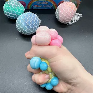 HAPU fabrika toptan yeni benzersiz oyuncaklar renkli pektin üzüm topları 3 renk 6cm jel topları Fret oyuncak havalandırma üzüm topları