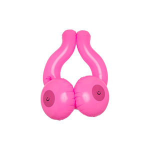 Décoration de fête de bachelorette, flotteur de piscine en forme de gros seins, jeux pour adultes, accessoires de plage, porte-gobelet gonflable en forme de gros seins - Product Image 5