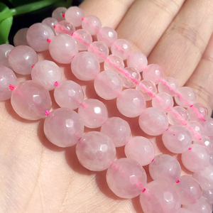 Vente en gros de perles de cristal <span class=keywords><strong>rose</strong></span> à facettes de 4 à 12mm <span class=keywords><strong>pierre</strong></span> de <span class=keywords><strong>quartz</strong></span> <span class=keywords><strong>rose</strong></span> <span class=keywords><strong>naturelle</strong></span> pour collier à faire soi-même <span class=keywords><strong>bracelet</strong></span> en cristal naturel en vrac - Product Image 6