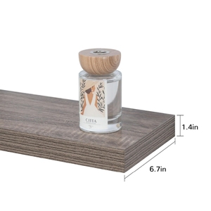 Rustic <strong>Grey</strong> <strong>Floating</strong> <strong>Shelves</strong> Wood Wall <strong>Shelf</strong> Living Room Decoration Wall Mounted <strong>Shelf</strong> - Product Image 3