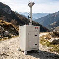 Tour de surveillance CCTV extérieure avec 4 pieds de support et caméra haute définition pour la surveillance des zones éloignées