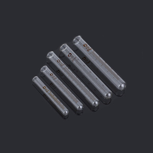 Laboratório consumíveis transparente vidro teste tubos redondo inferior com graduação 5ml 10ml 15ml 20ml 25ml 50ml - Product Image 1