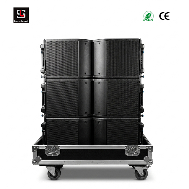 Dual 8 Inch Active Line Array Speaker Germany DSP FIR Polyurea Professional Audio System for Outdoor Stage Live Event