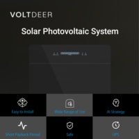 Système solaire tout-en-un 5120Wh pour balcon, stockage d'énergie 2400W, prêt à l'emploi, stock UE, pylon