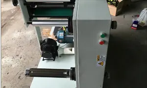 CRTOP קטן OP מול PE PET PVC עצמי דבק מדבקות סימנים מסחריים מגן סרט Rewinder רול לגלגל שיסוף אחורה מכונה