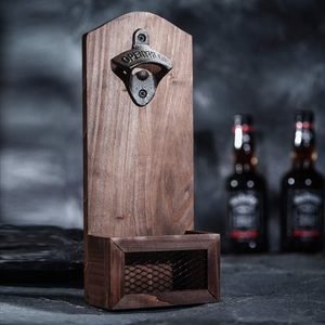 Tappi apribottiglie in legno Vintage <span class=keywords><strong>da</strong></span> parete Collector Catcher decorazione Bar regalo uomini amanti della birra Logo personalizzato uso del vino - Product Image 4