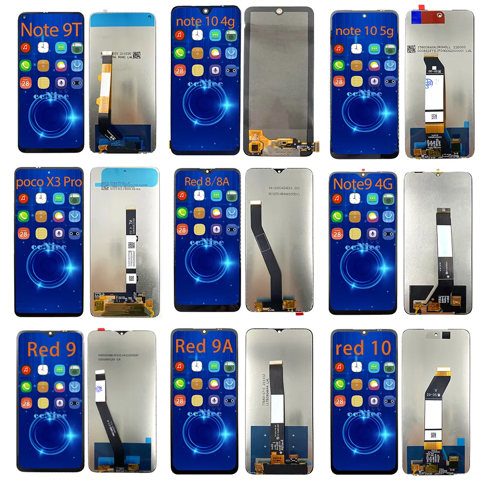 Mobile Phones Screen For Xiaomi Note 9T 8A Note9 4G Red 9A red 10 Mobile Lcd