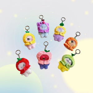 Best-selling K-pop Bangtan Boys Figurine keychain Mini Fruit Plush Doll Pendant Fan Support Product Girl's Birthday Gift