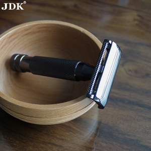 Rasoir manuel de sécurité en acier inoxydable JDK, rasoir à lame unique pour barbier, rasoir pour hommes - Product Image 2