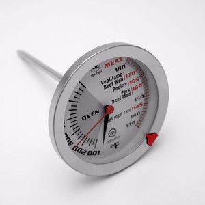 Thermomètre de cuisson pour viande à double aiguille, thermomètre analogique en verre bimétallique - Product Image 1