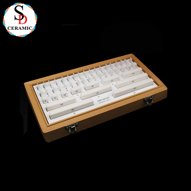 Customized Ceramic High Temperature Resistant Gauge Block Set  Corrosion Resistant Ceramic Component
