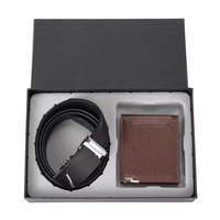 Coffret cadeau de luxe sur mesure, boîte d'emballage rigide pour ceinture, portefeuille et accessoires