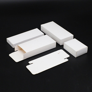 Boîte en carton rectangulaire pliable blanche pour fard à joues, usage industriel, impression offset, vente en gros, logo et motif personnalisables - Product Image 2