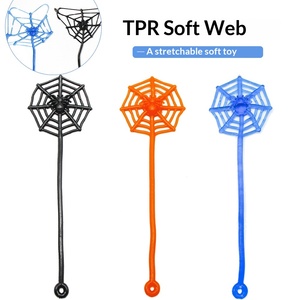 ของเล่นยืดหยุ่นรูปใยแมงมุมวงกลมทำจากวัสดุ TPR นุ่ม ของตกแต่งฮาโลวีน ของขวัญสร้างสรรค์สำหรับวัยรุ่น - Product Image 2