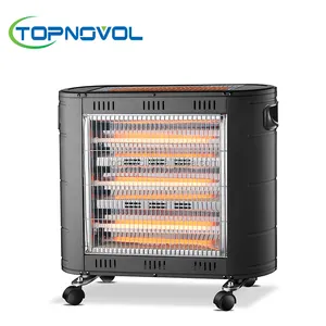 Calentador <span class=keywords><strong>eléctrico</strong></span> de cuarzo por infrarrojos para el hogar, dispositivo de calefacción con ruedas que se mueve con facilidad, <span class=keywords><strong>2022</strong></span> vatios de potencia, el más vendido, 2400 - Product Image 1
