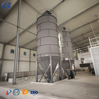 Silo à ciment modulaire en acier 800T, structure en acier robuste, système de décharge pneumatique |   Centrale à béton PLC au prix d'usine