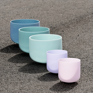 Jinfang Maßgefertigte 440Hz & 432Hz Frequenz Natürliche Edelstein Farbige Klangschalen Quarz-Kristallschalen-Set - Product Image 3