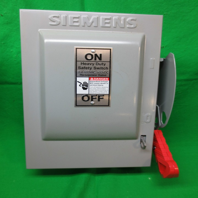 Original Brand New SIEMEHNF261 SAFETY SWITCH 30A 600V NONFIBLE HEAVY DUTY 2POLE INDOOR For PLC