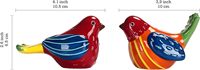 Haute qualité en céramique rouge printemps oiseau salière et poivrière ensemble pour réchauffement de la maison anniversaire de mariage anniversaire cadeau de noël