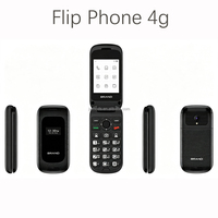 Teléfono Flip OEM 4G Dual SIM Desbloqueado IP44, Teléfono Flip Resistente 4G VoLTE OEM Mini China, Teléfonos Móviles Flip de Doble Pantalla