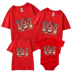 Vêtements de Noël pour père, mère, fils, fille, t-shirt pour femme, <span class=keywords><strong>homme</strong></span>, enfant, barboteuse pour bébé, tenues assorties pour la famille, look familial pour le Nouvel An - Product Image 2