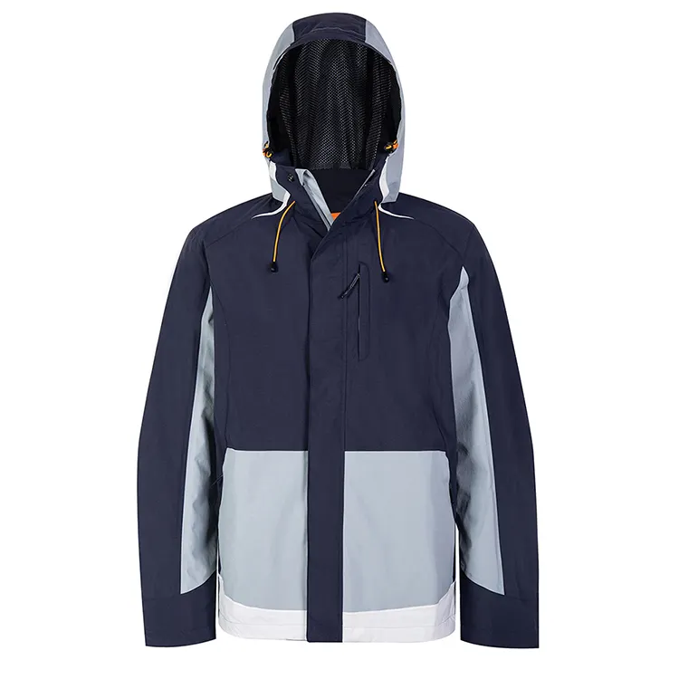 Dayanıklı kamp yürüyüş aşınma erkek ceketler nefes su geçirmez yağmur ceketi tam cepler OEM hizmet standardı yetişkinler kış
