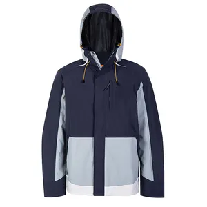 Durable Camping Hiking Wear Men's Jackets Breathable Waterproof Rain Jacket Full Pockets OEM Service Standard Adults Winter